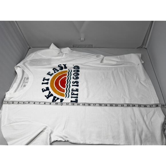 Life is Good Men's Crusher T-Shirt Logo Take Is Easy Sun Setting Size Large NWT - Picture 5 of 11